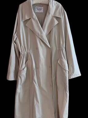 Athleta Luna Trench Coat Tan Size M